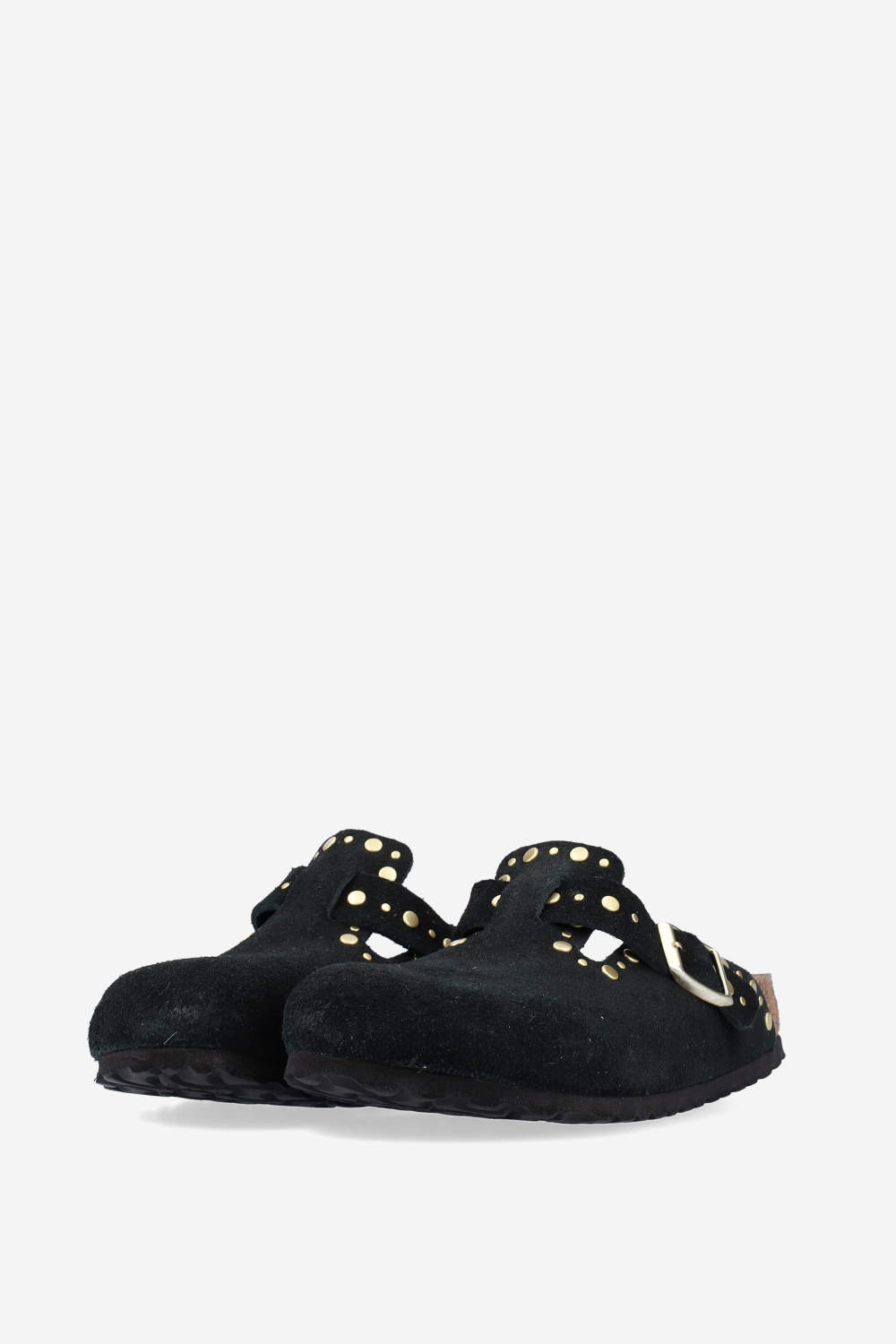 Boston rivet suede mules
