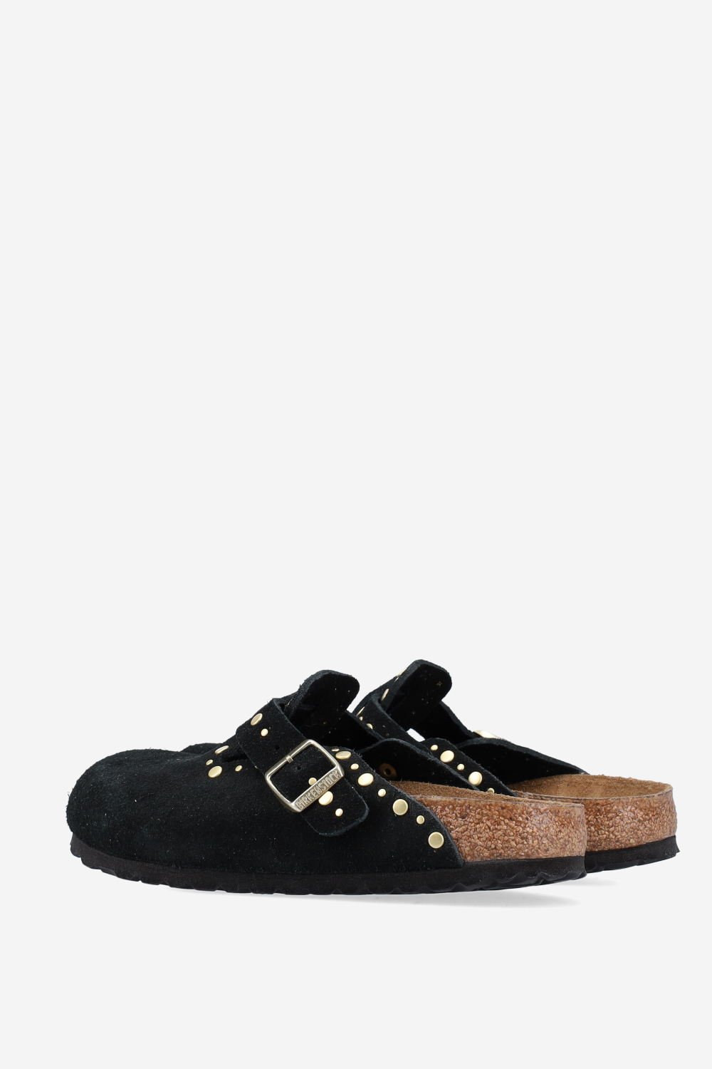 Boston rivet suede mules