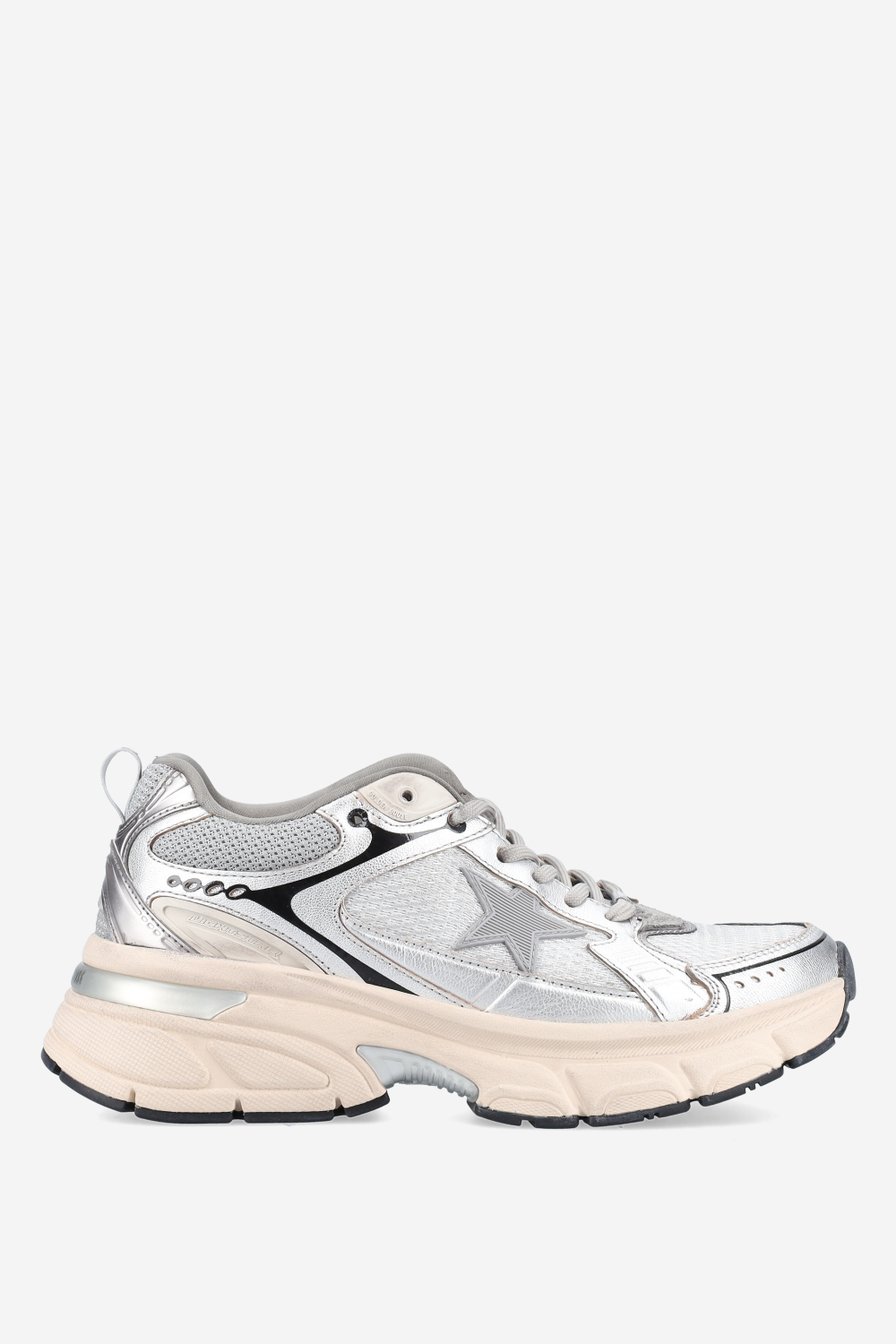 Golden Goose - Lightstar leather/mesh sneakers