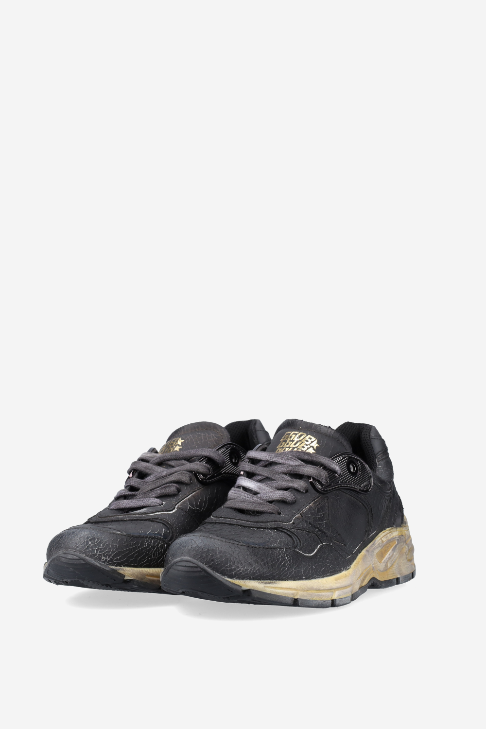 Running Dad New crack leather sneakers