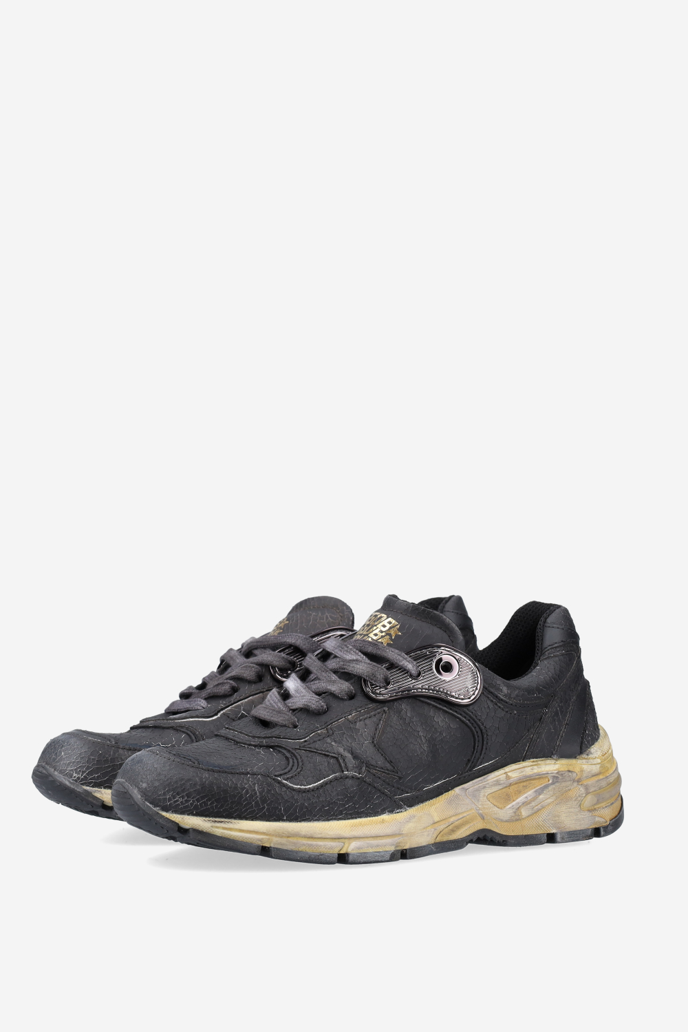Running Dad New crack leather sneakers