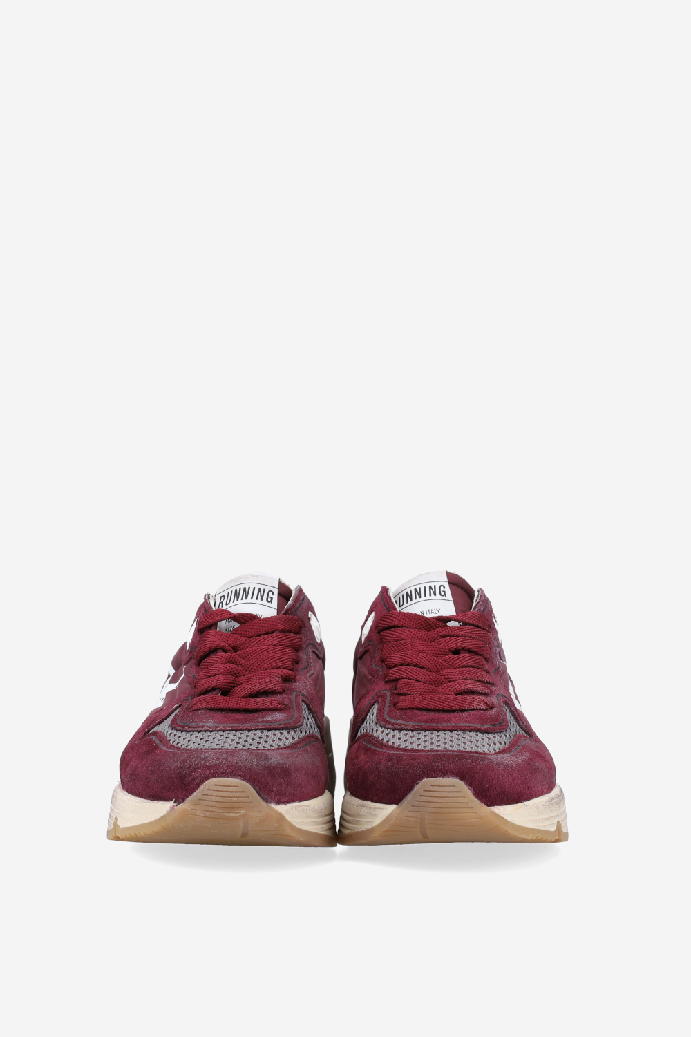 Running suede/nylon sneakers