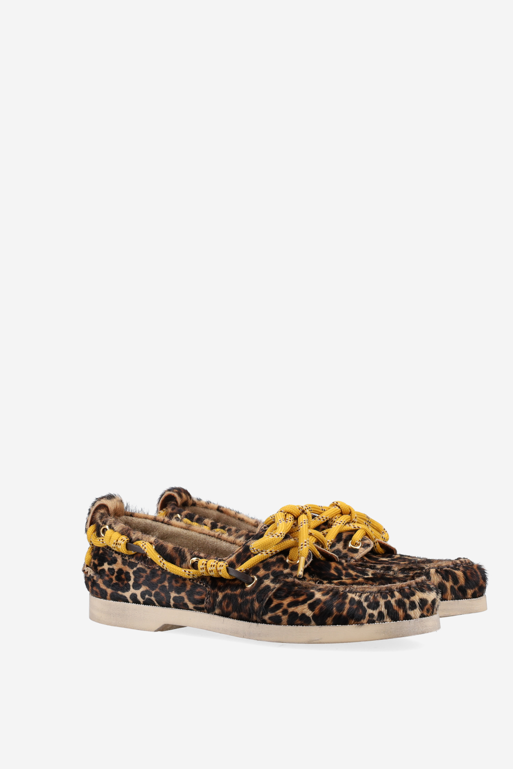 Boat ponyhair loafers