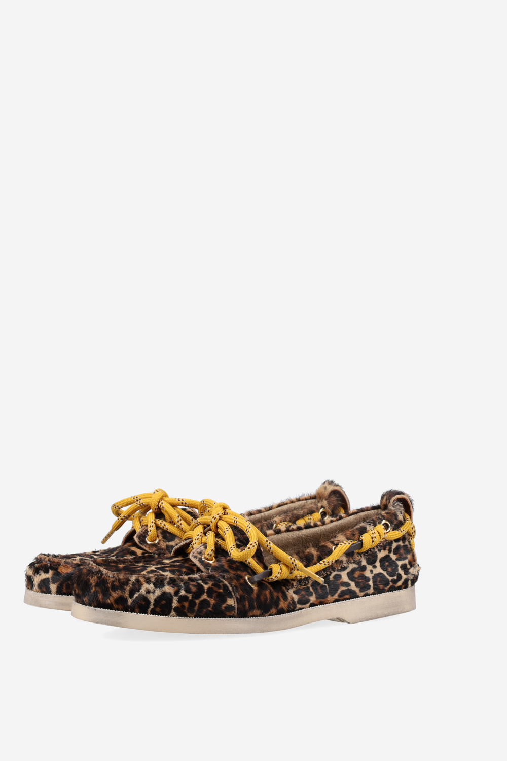 Boat ponyhair loafers