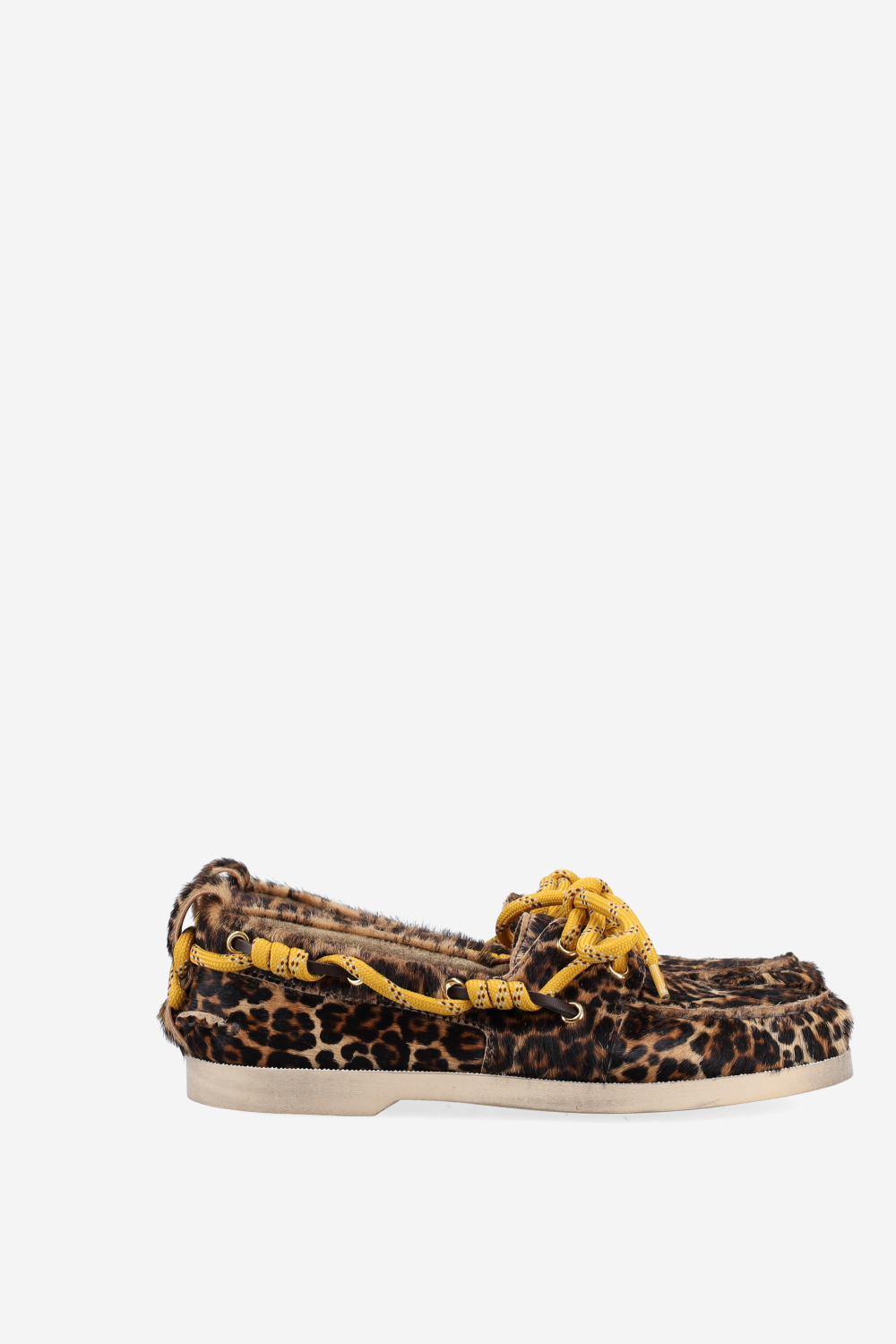 Boat ponyhair loafers