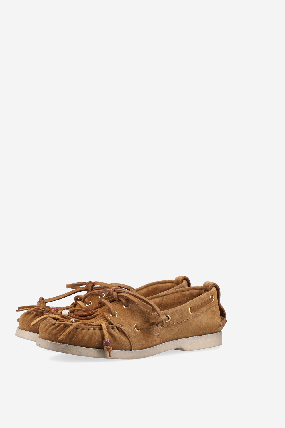 Cruise fringes suede loafers