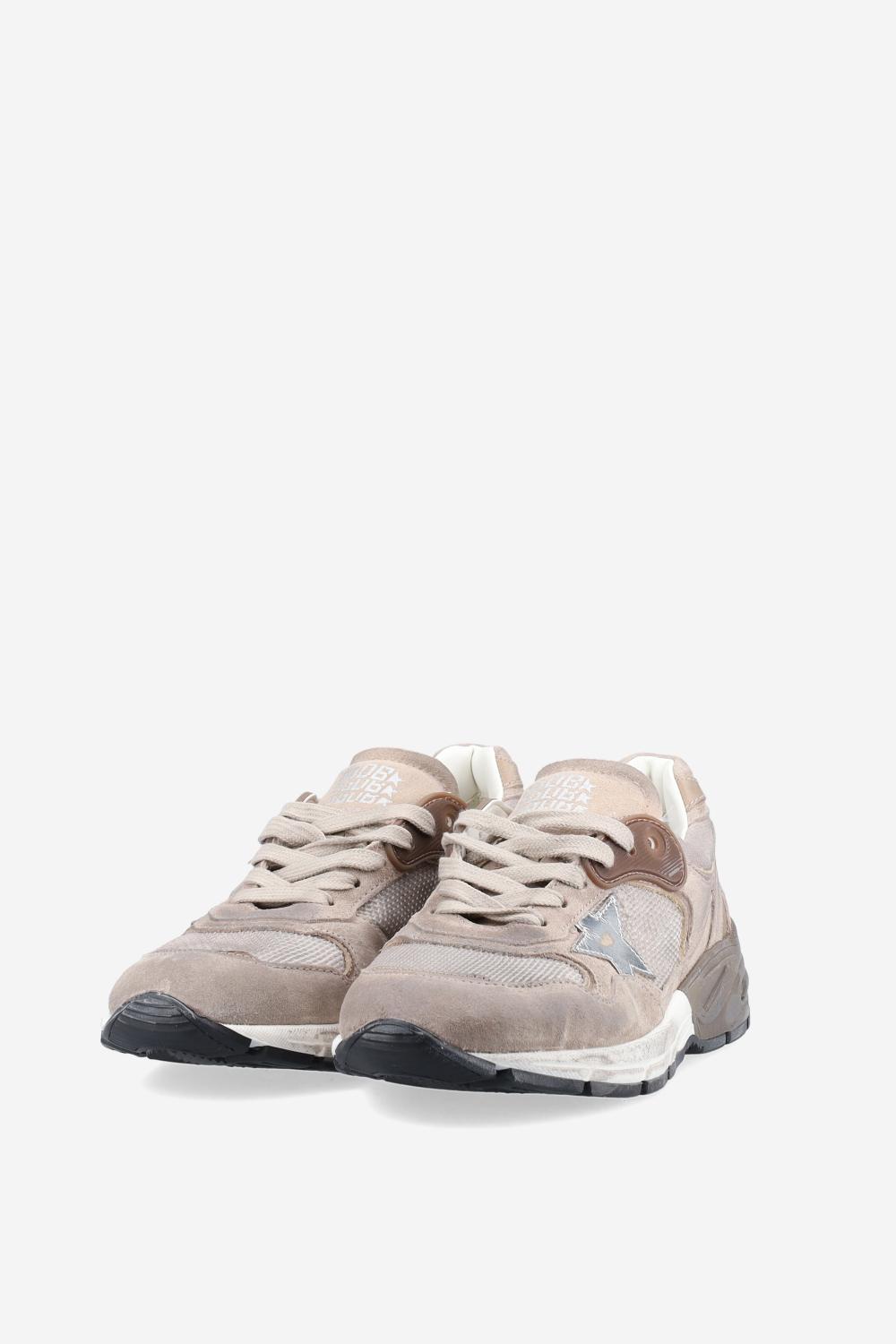 Running dad suede sneakers