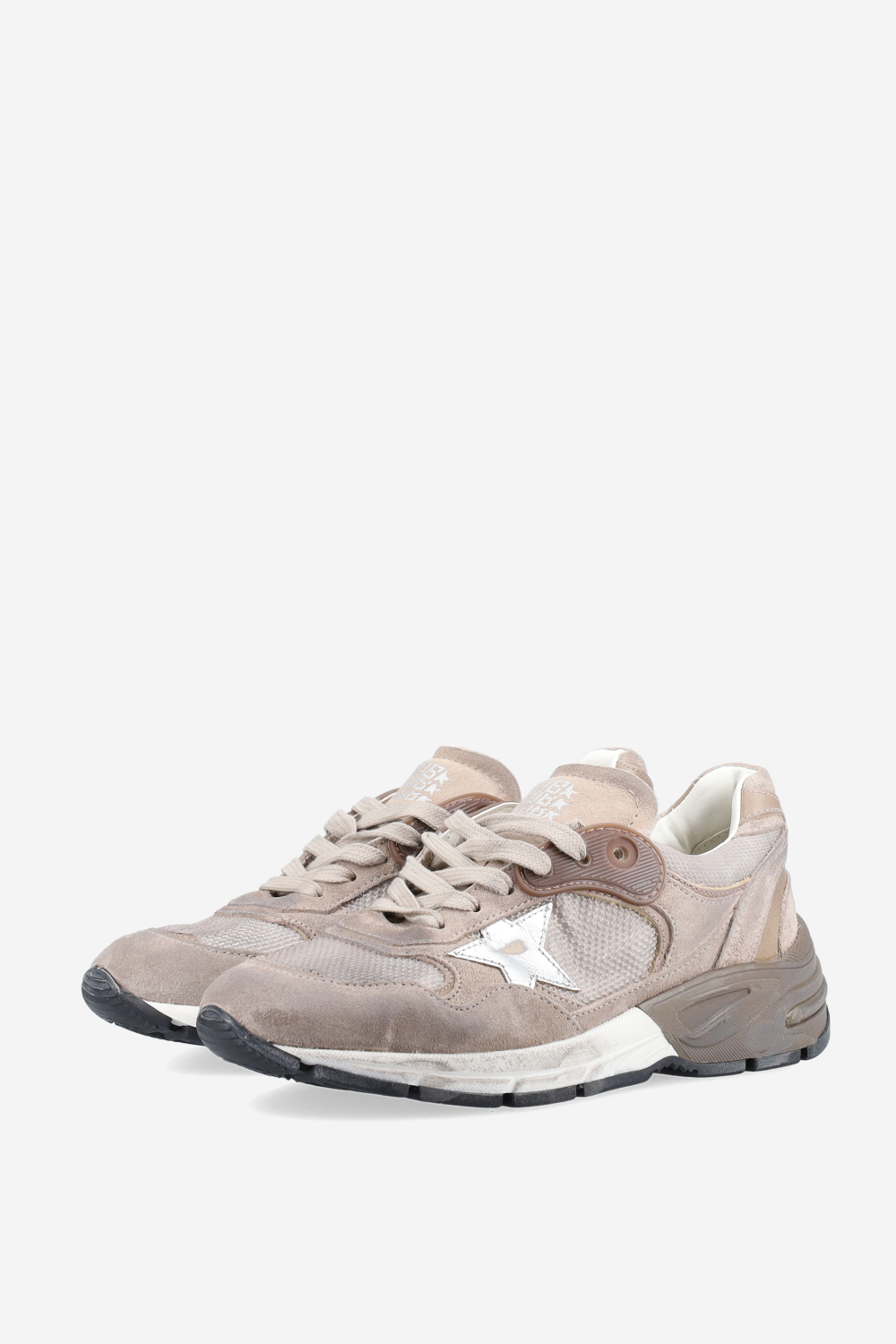 Running dad suede sneakers