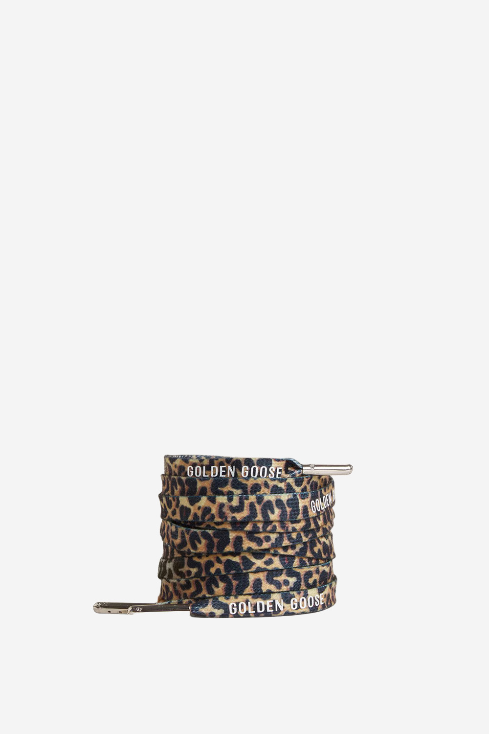 Golden Goose - Kit leopard-print with contrasting white logo laces