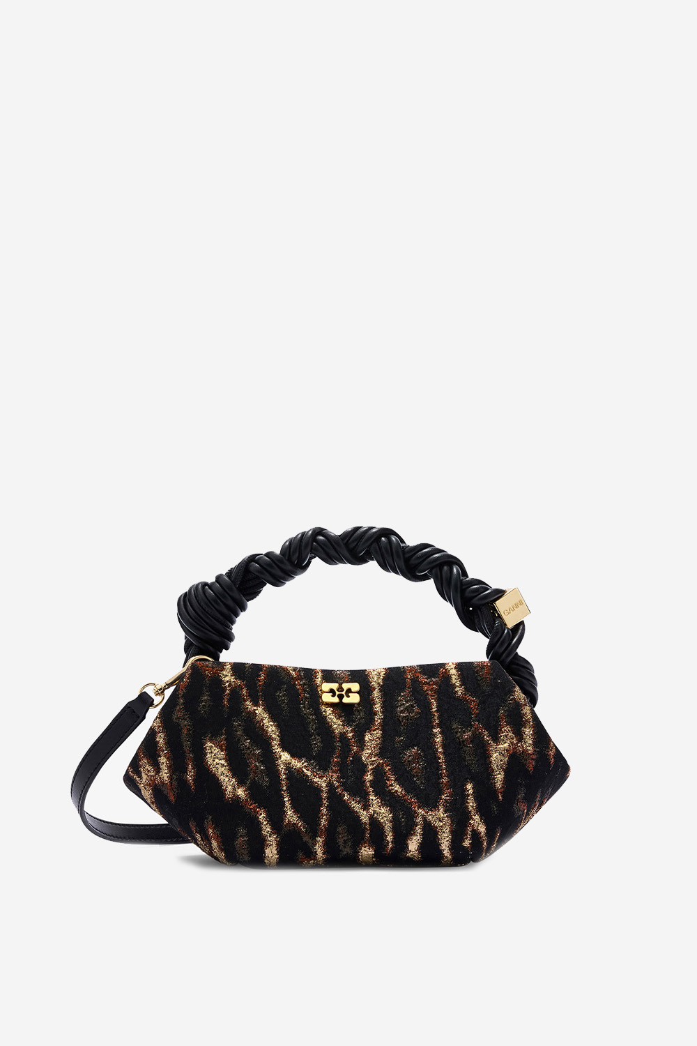 Ganni - Bou mini metallic cloque crossbody