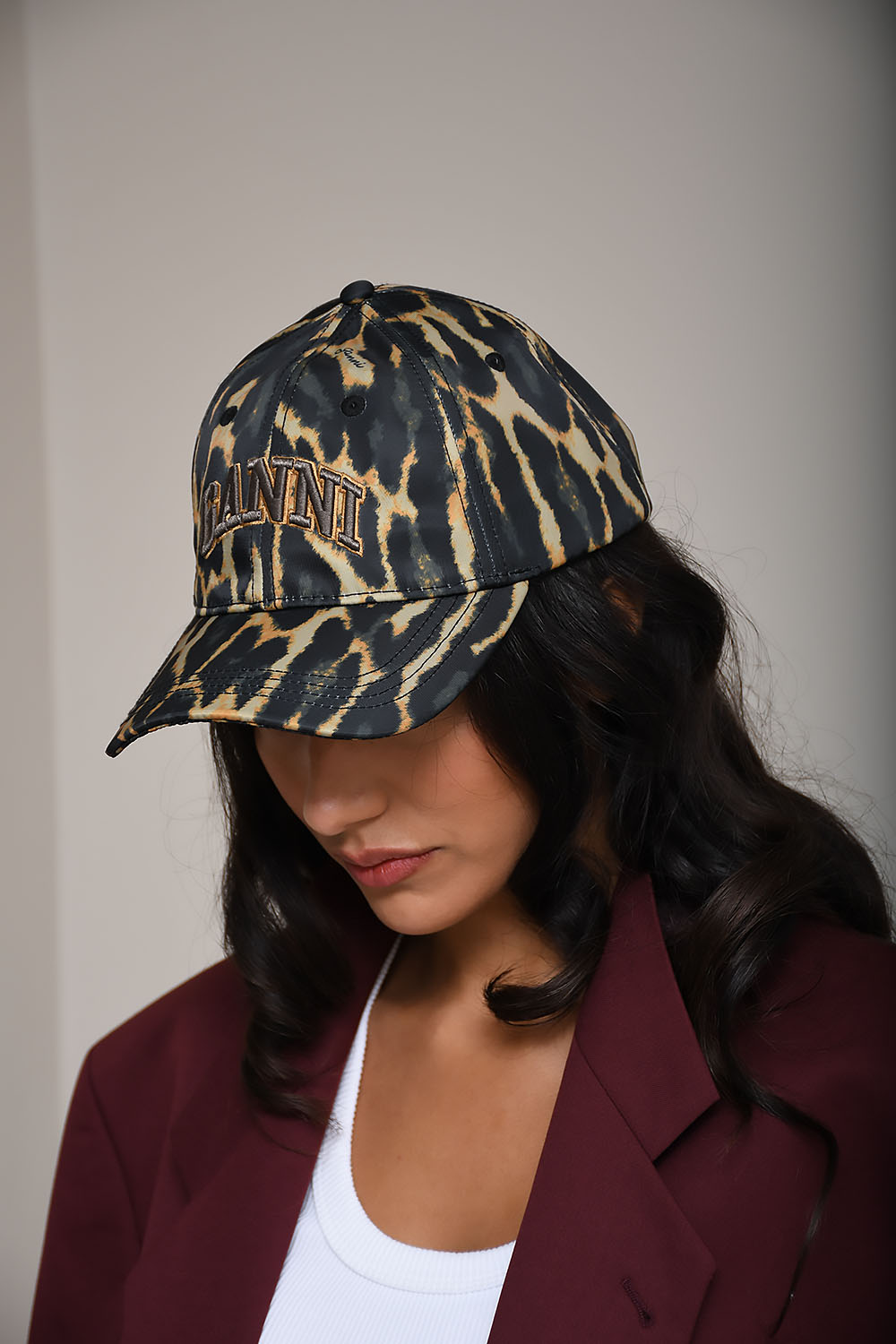 GANNI レオパードキャップ Leopard cap - Mayke
