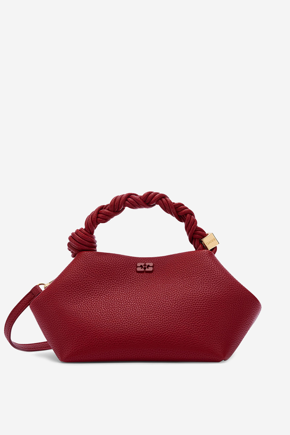 Ganni - Bou small grained leather crossbody