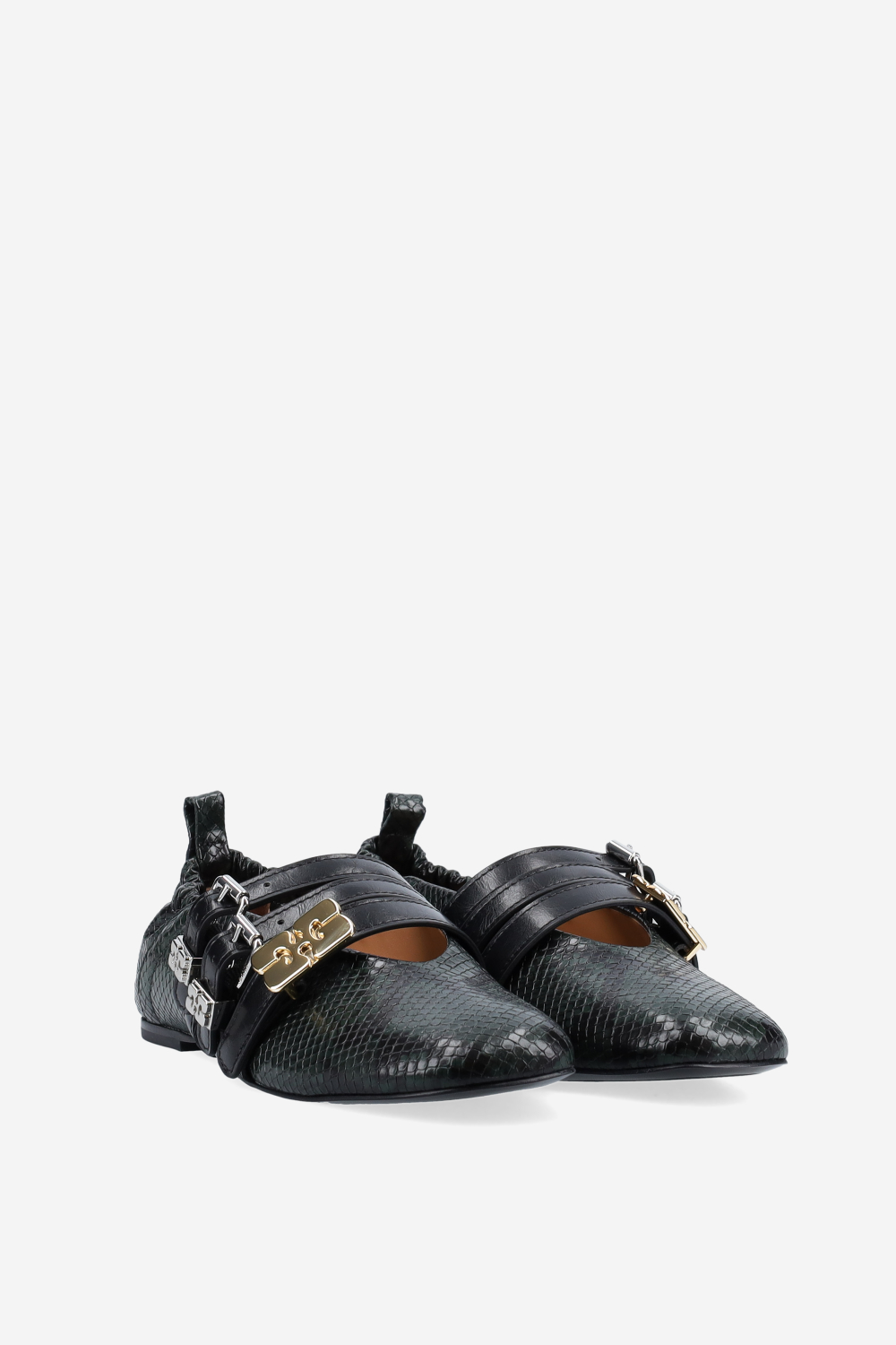 Sue triple snake ballerinas