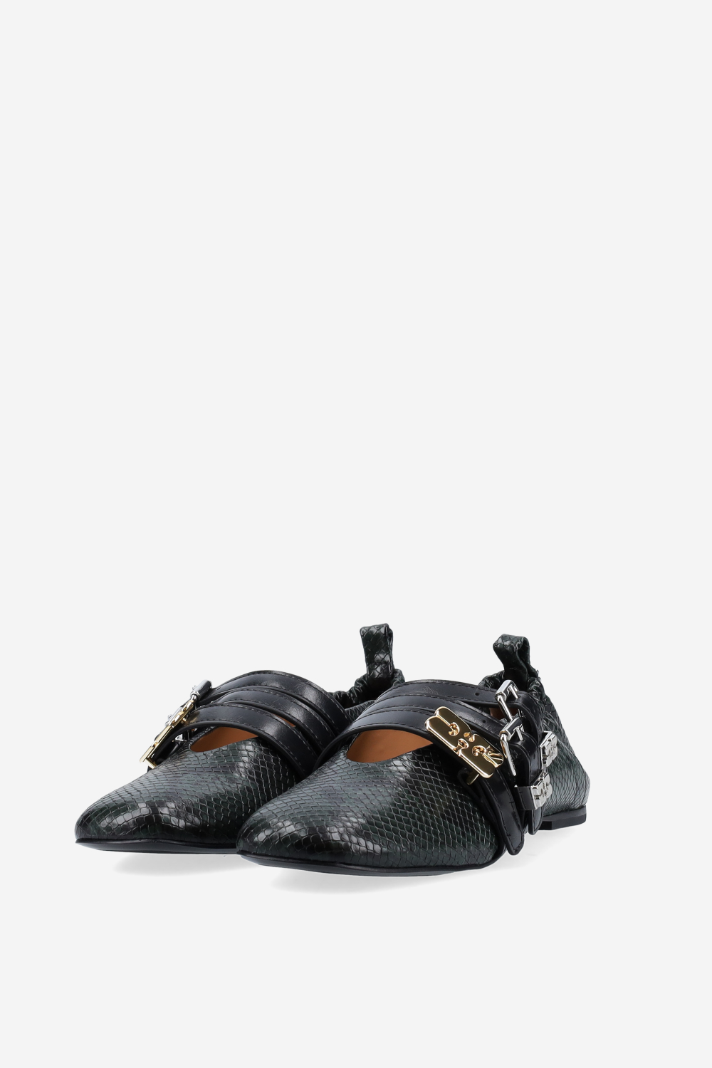 Sue triple snake ballerinas