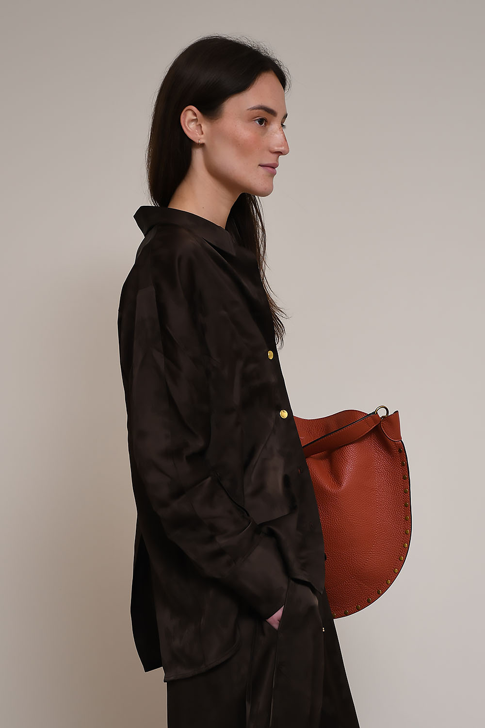 Embellished technical organza shirt - Mayke