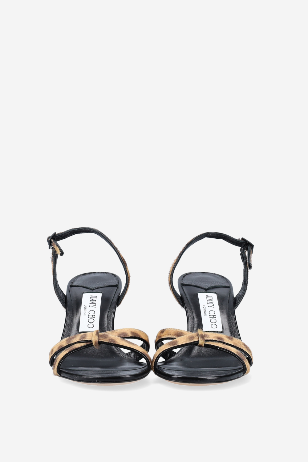 Elsy 70 leopard print pony sandals