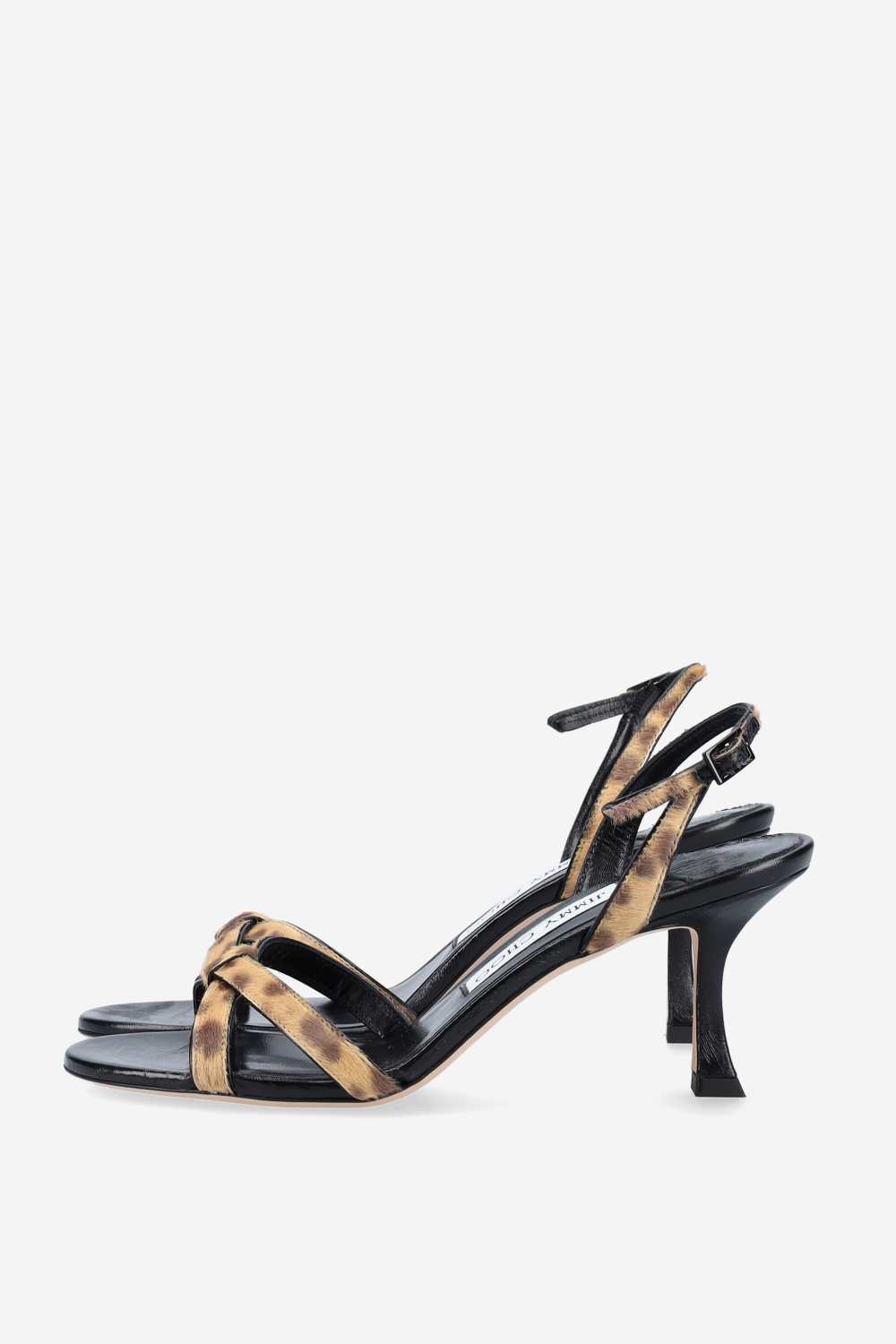 Elsy 70 leopard print pony sandals