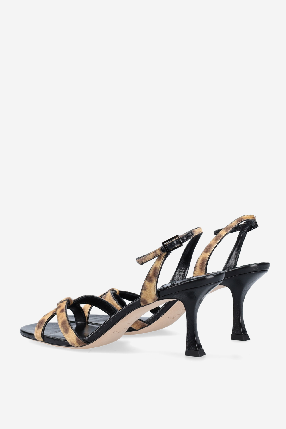 Elsy 70 leopard print pony sandals