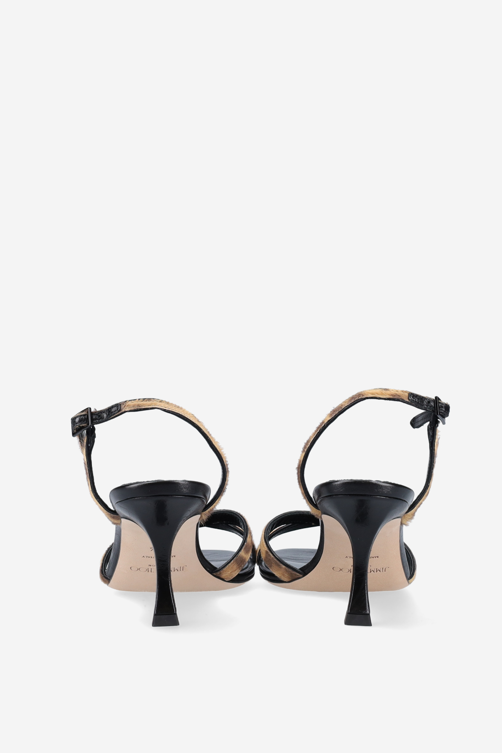 Elsy 70 leopard print pony sandals