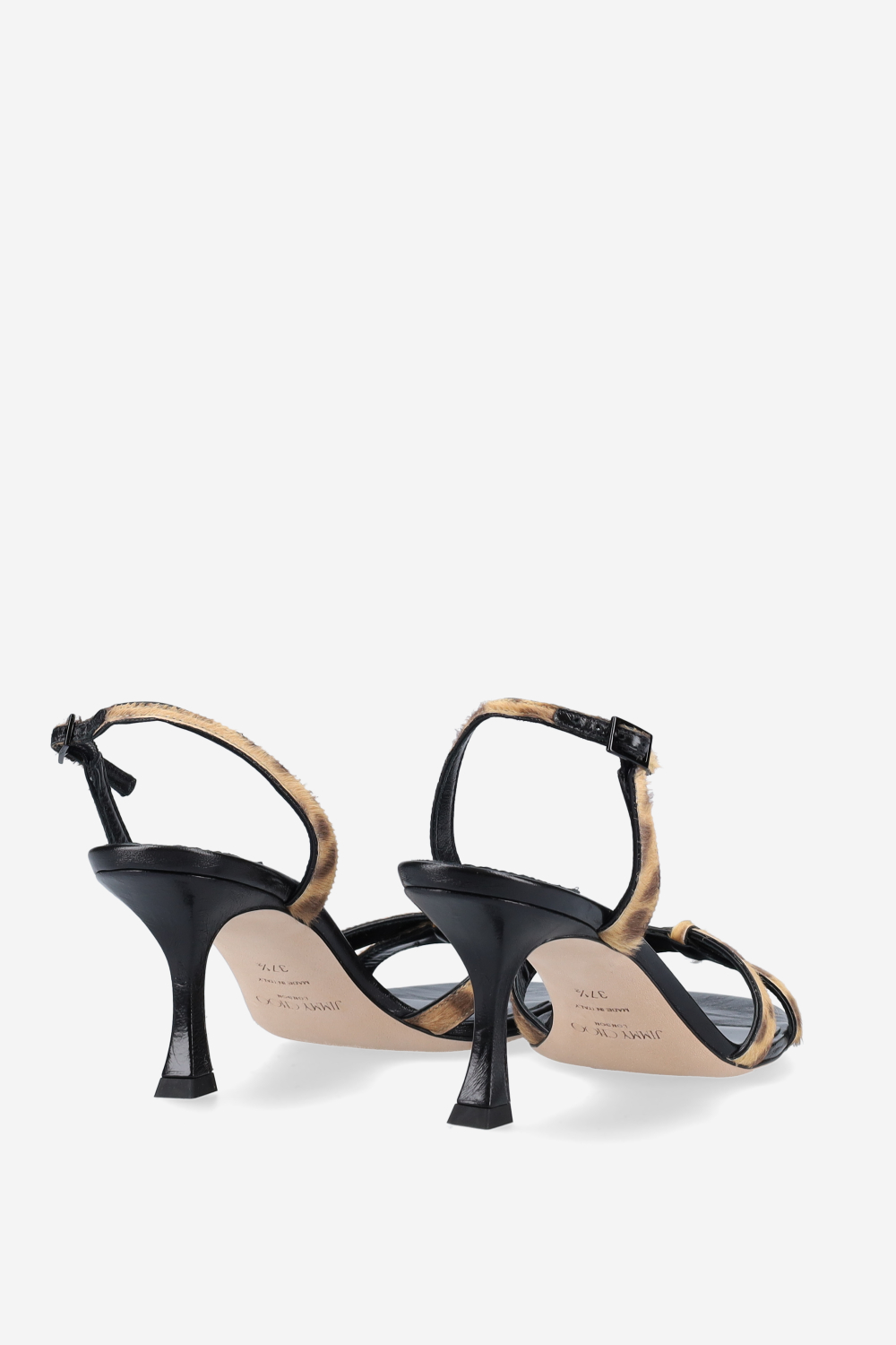 Elsy 70 leopard print pony sandals