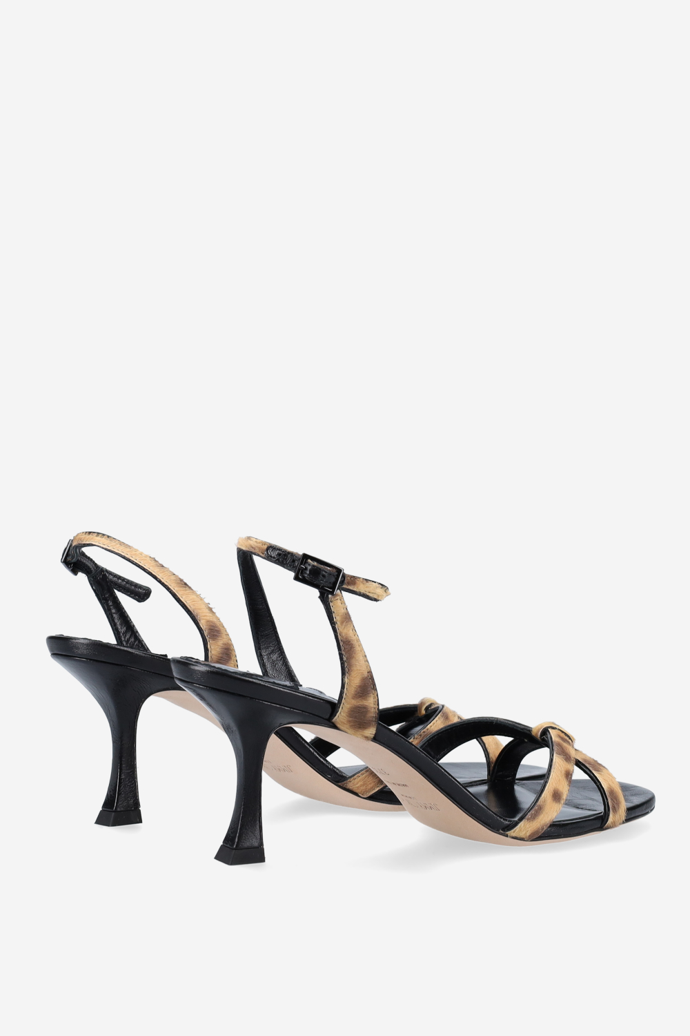 Elsy 70 leopard print pony sandals