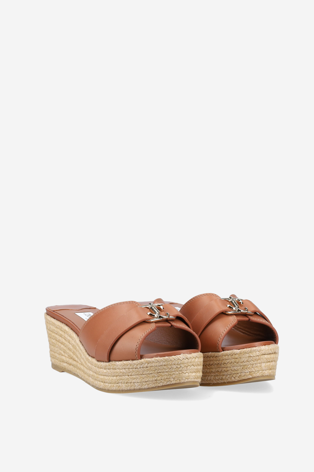 Leda leather wedge sandals