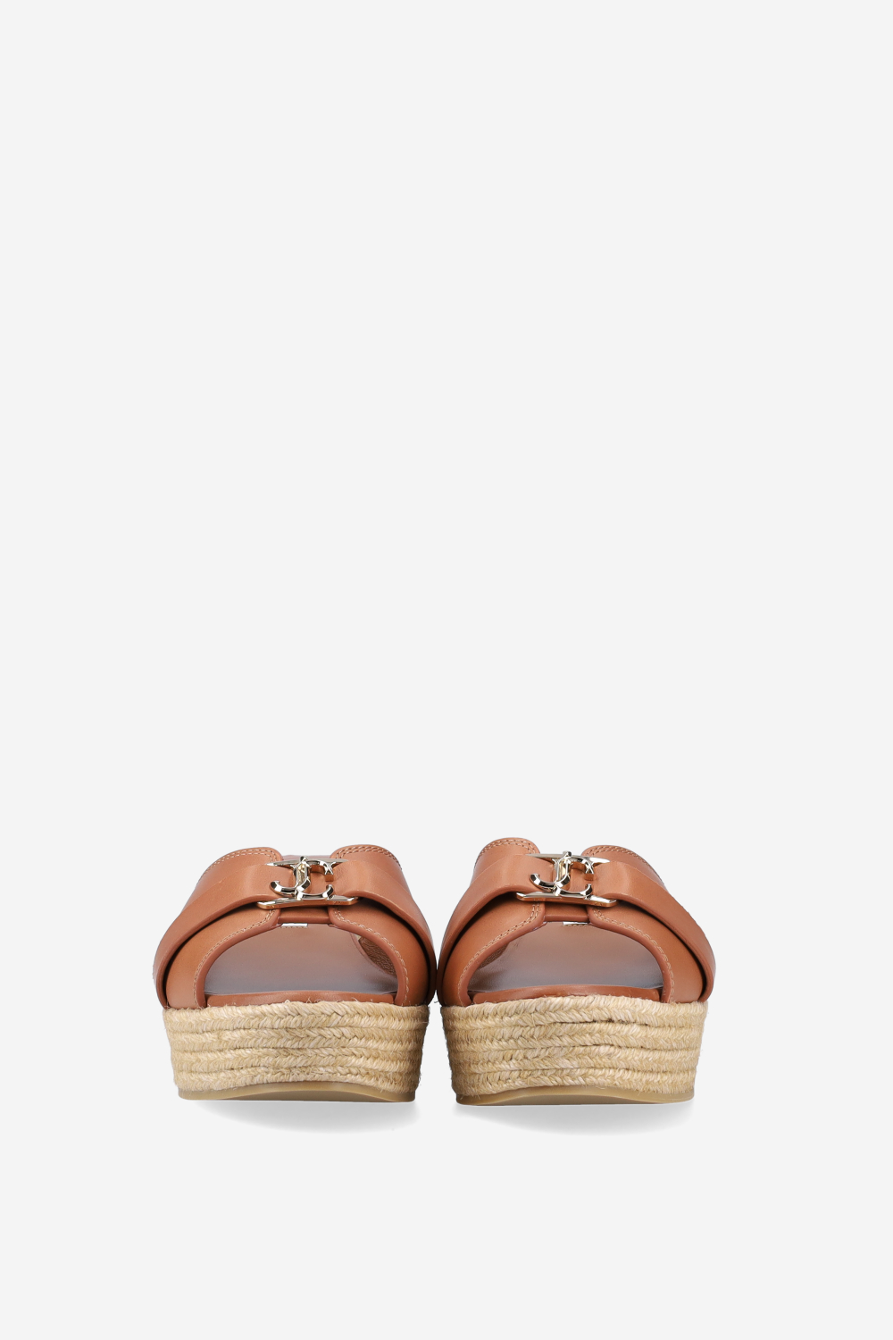 Leda leather wedge sandals