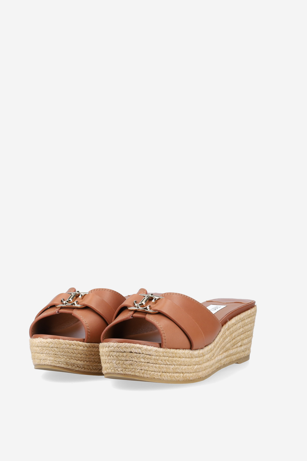 Leda leather wedge sandals
