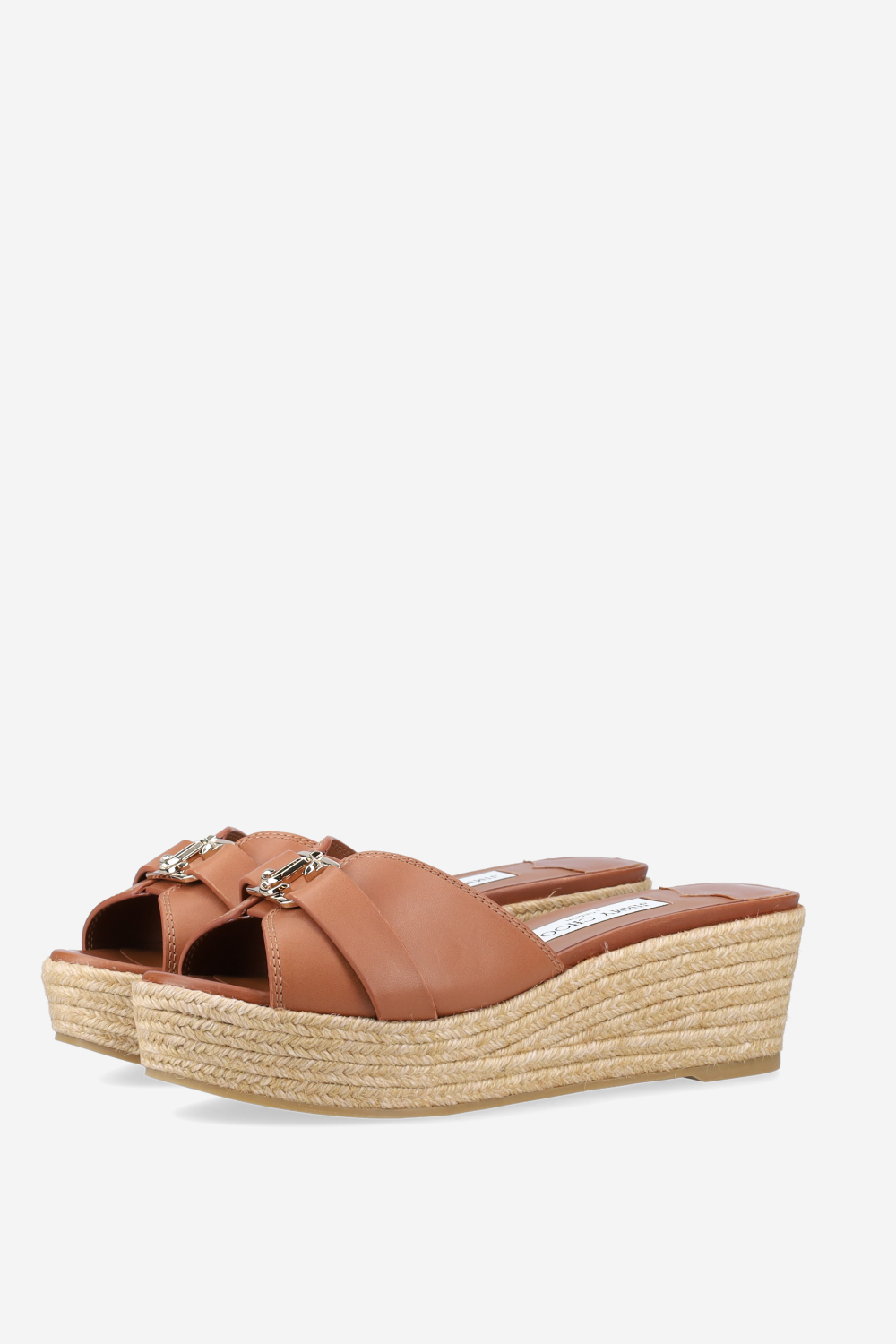 Leda leather wedge sandals