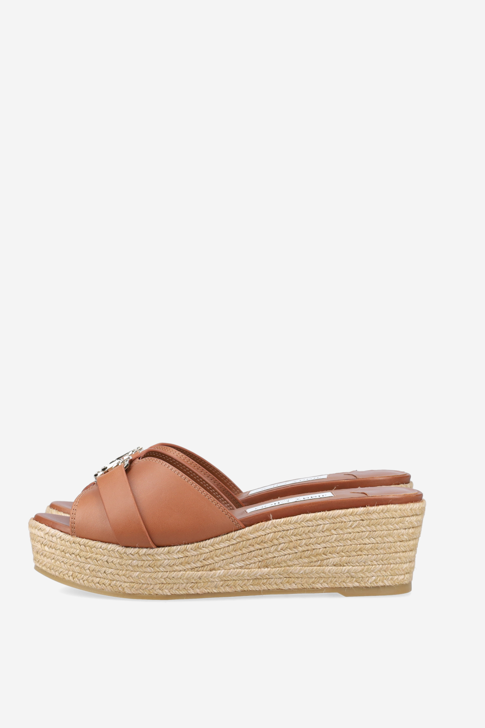 Leda leather wedge sandals