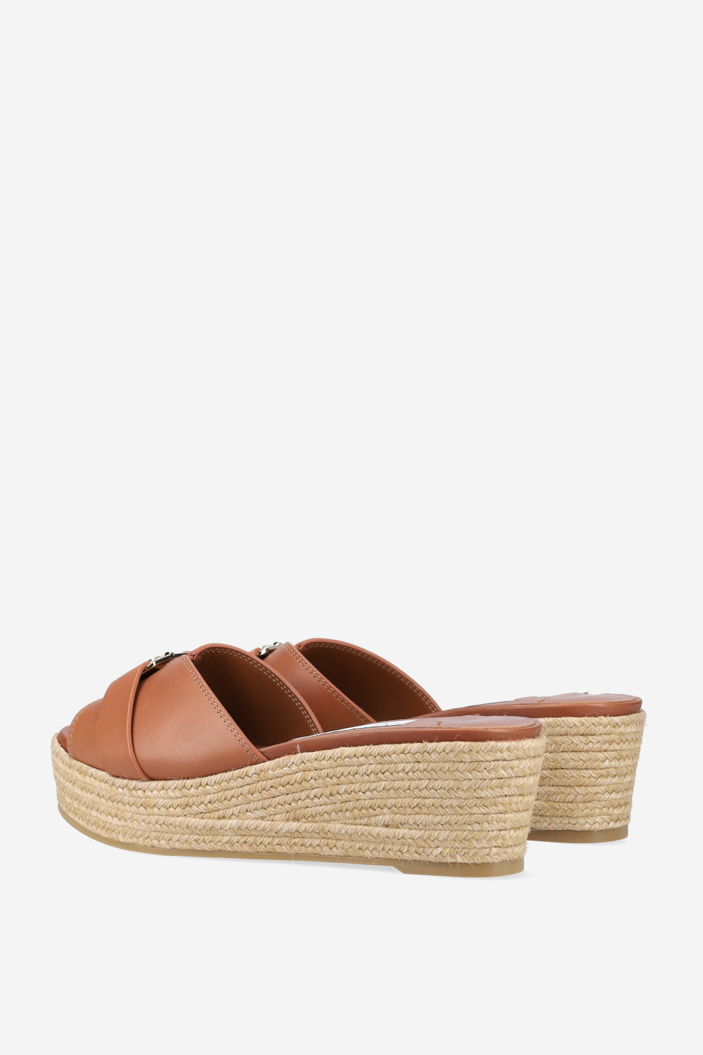 Leda leather wedge sandals