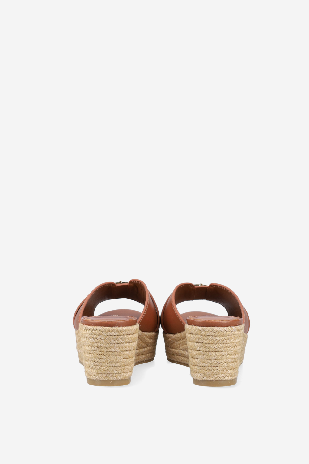 Leda leather wedge sandals