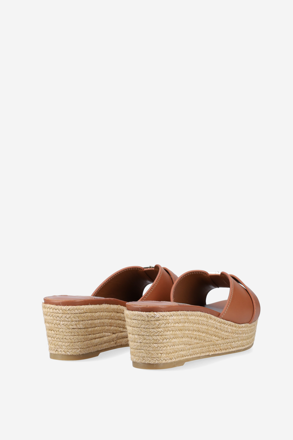 Leda leather wedge sandals