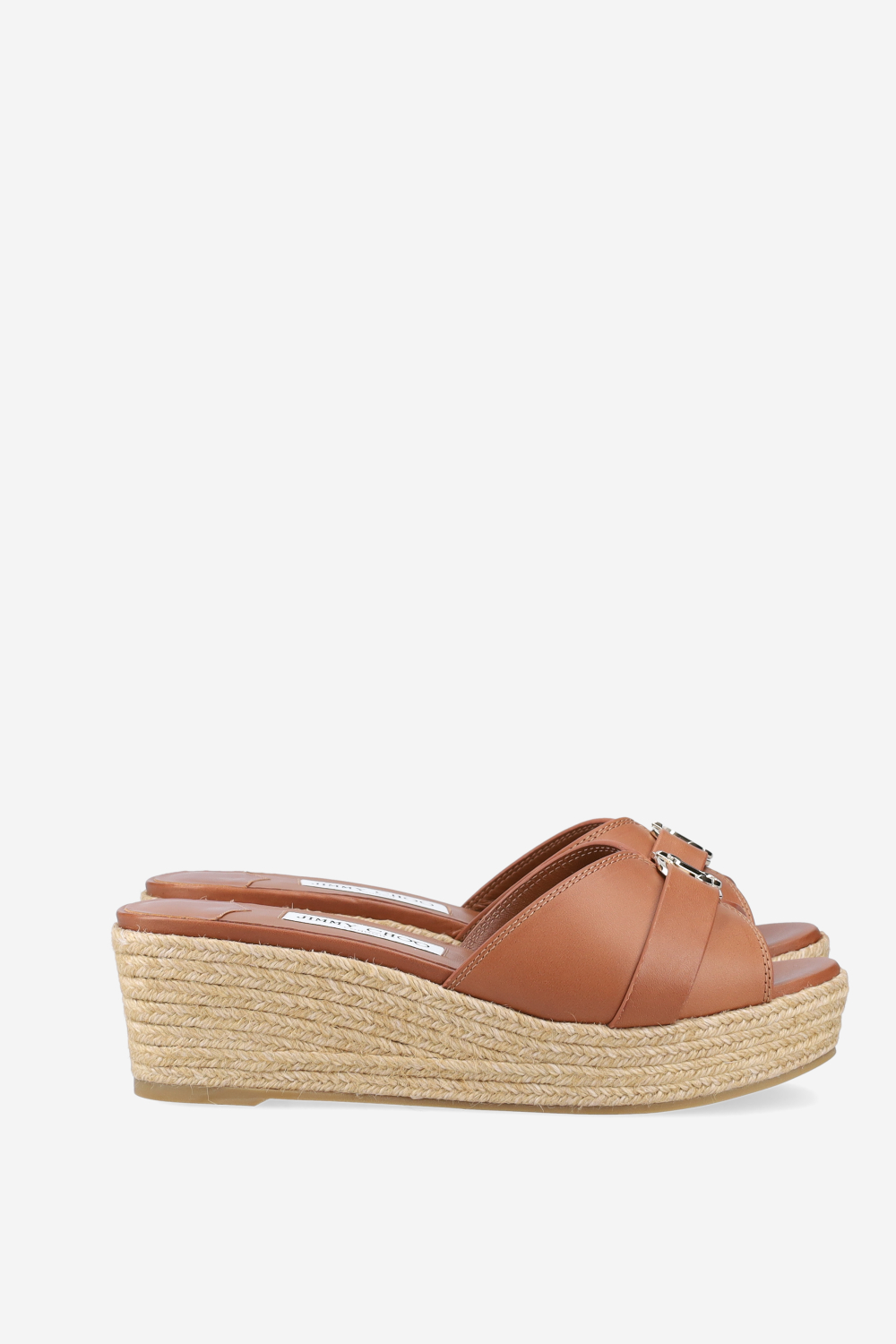 Leda leather wedge sandals