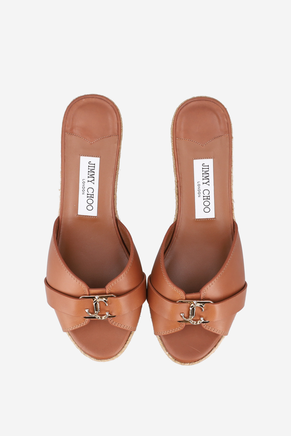 Leda leather wedge sandals