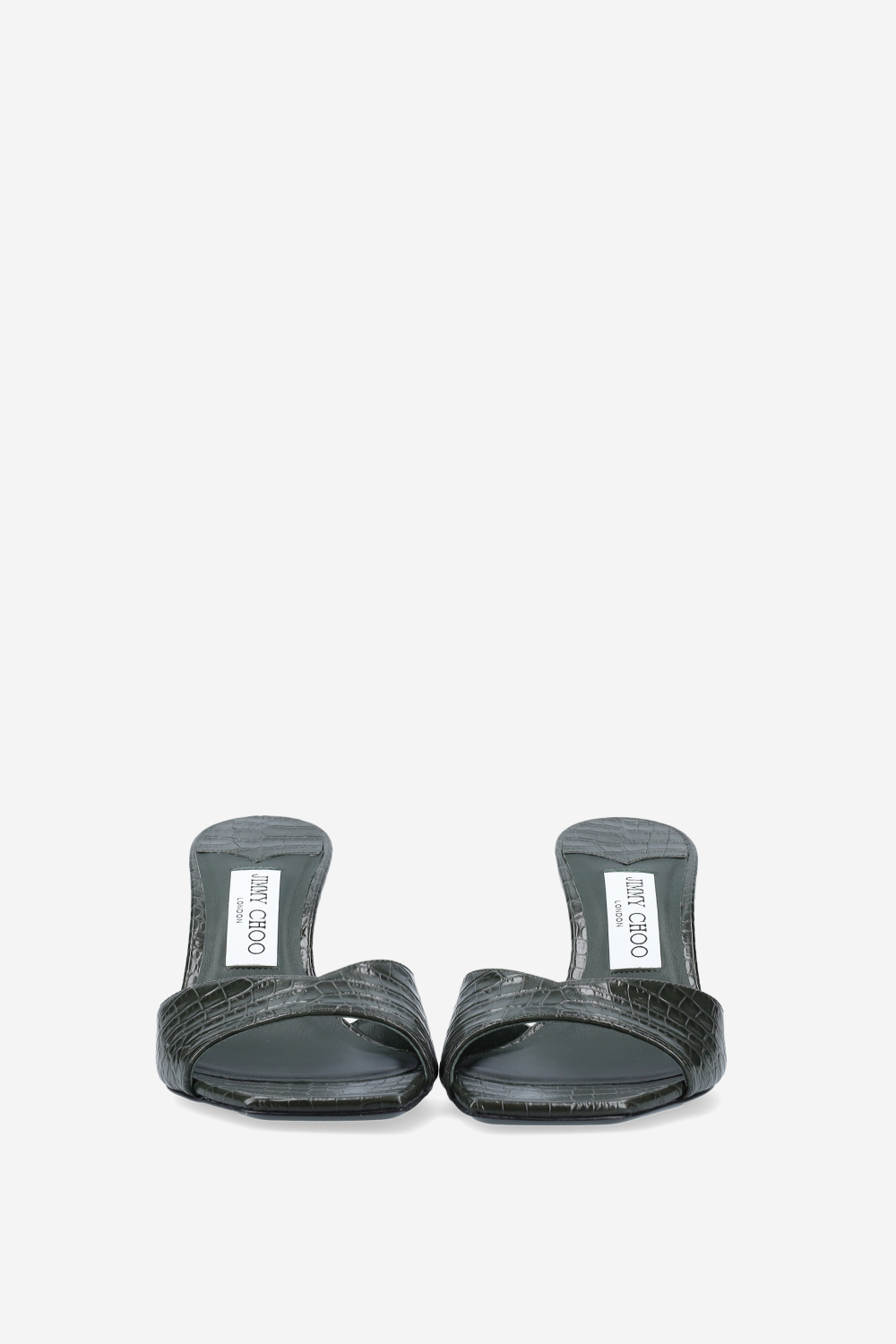 Skye 70 croco embrossed leather sandals