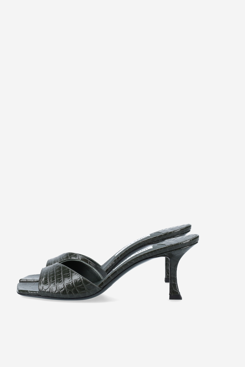 Skye 70 croco embrossed leather sandals
