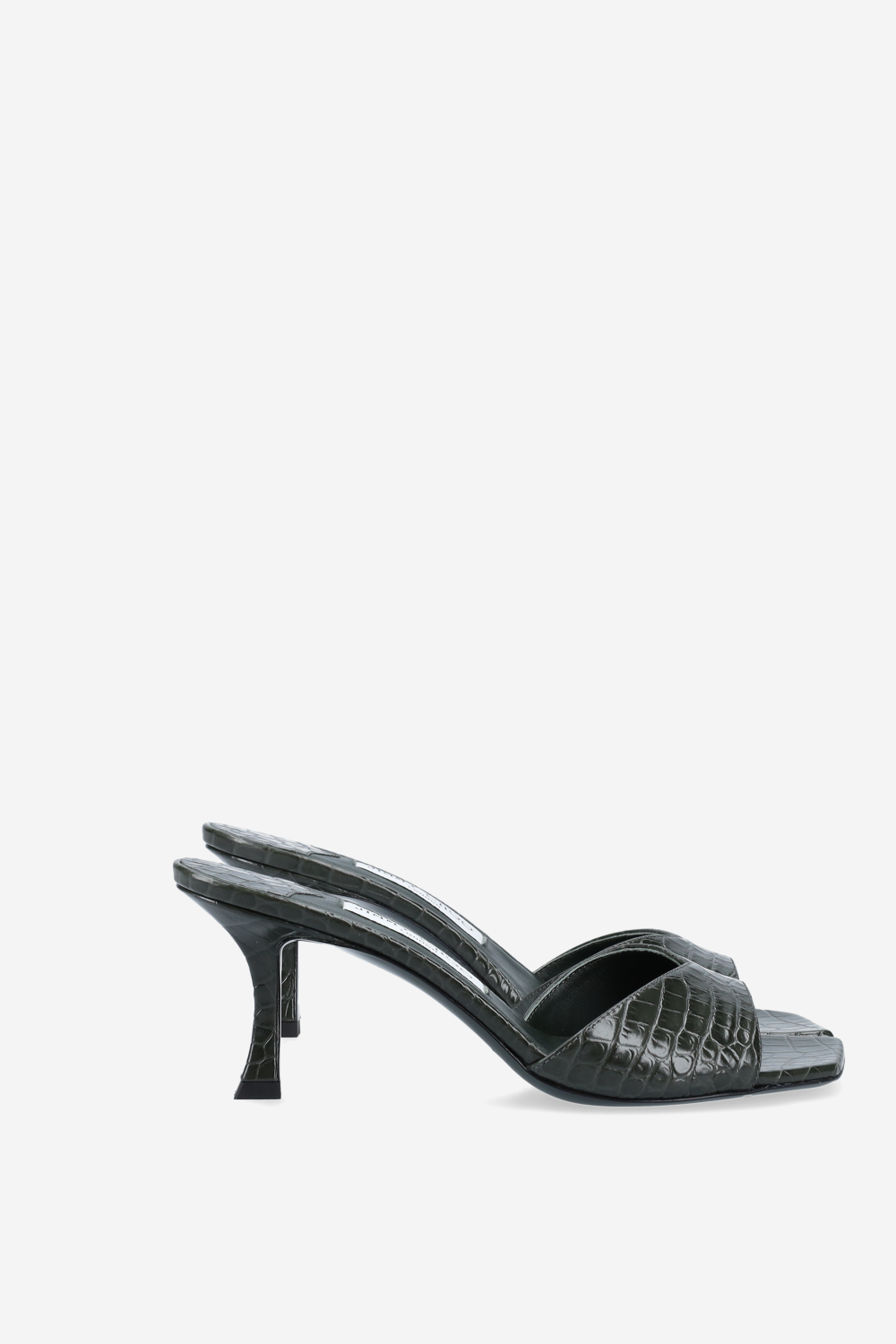 Skye 70 croco embrossed leather sandals