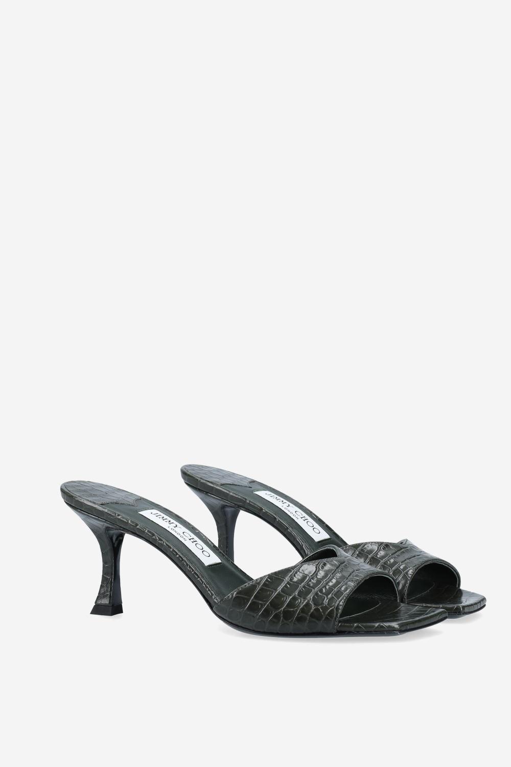 Jimmy Choo - Skye 70 croco embrossed leather sandals