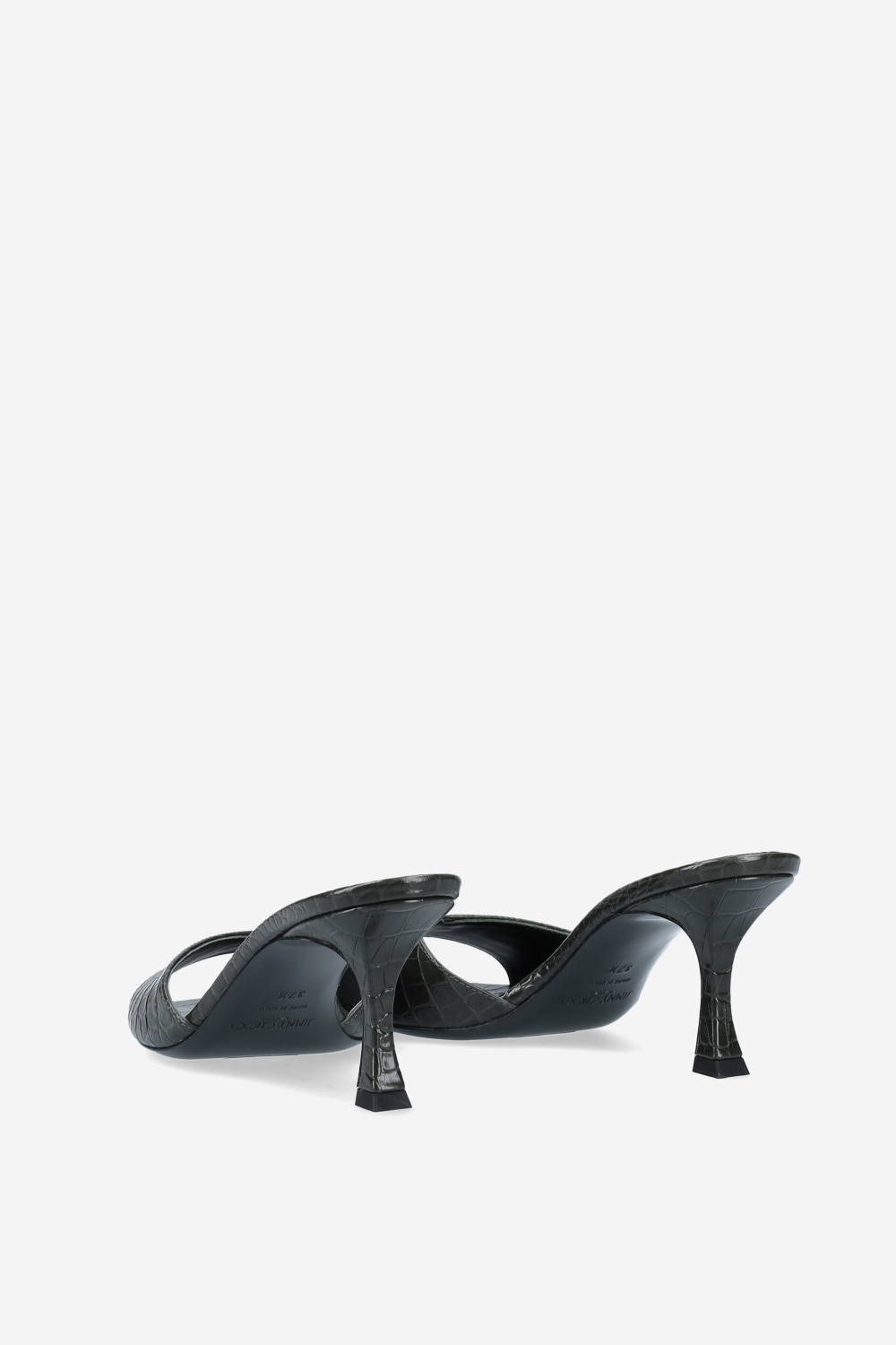 Skye 70 croco embrossed leather sandals