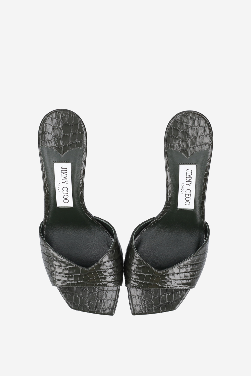 Skye 70 croco embrossed leather sandals
