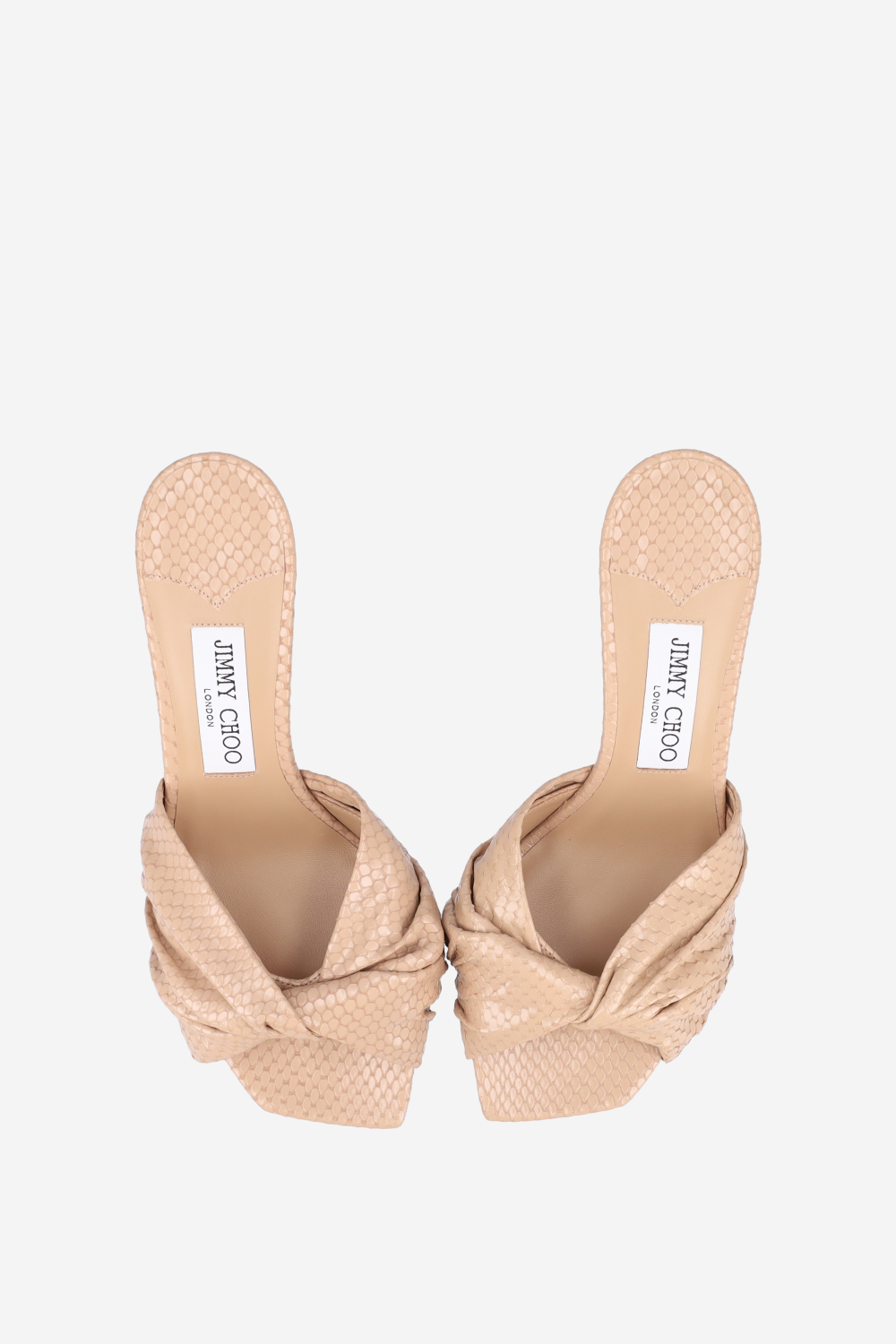JIMMY CHOO 2点　まいまい Skye twist leather sandals - Mayke