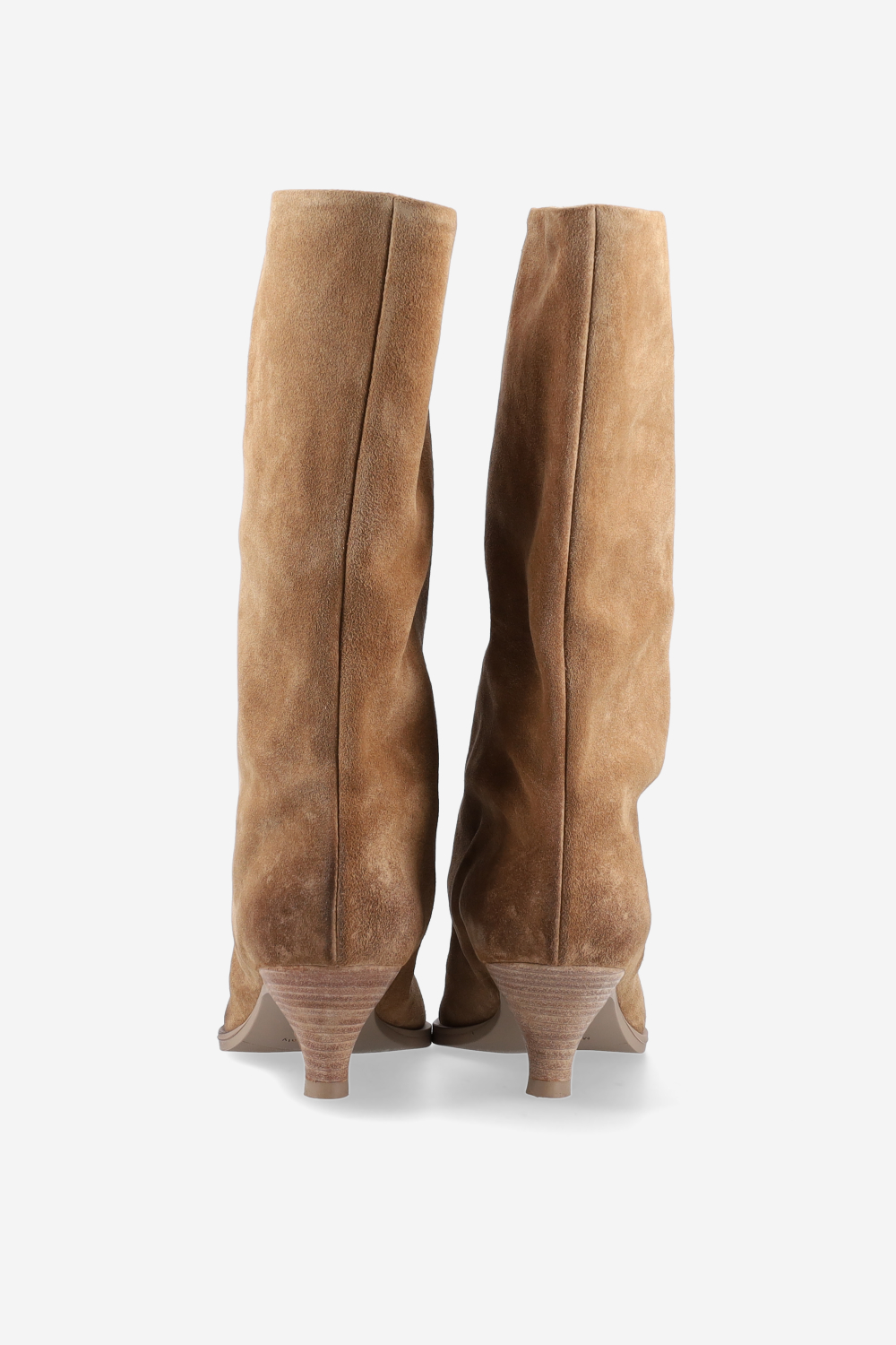 Suede slouch boots