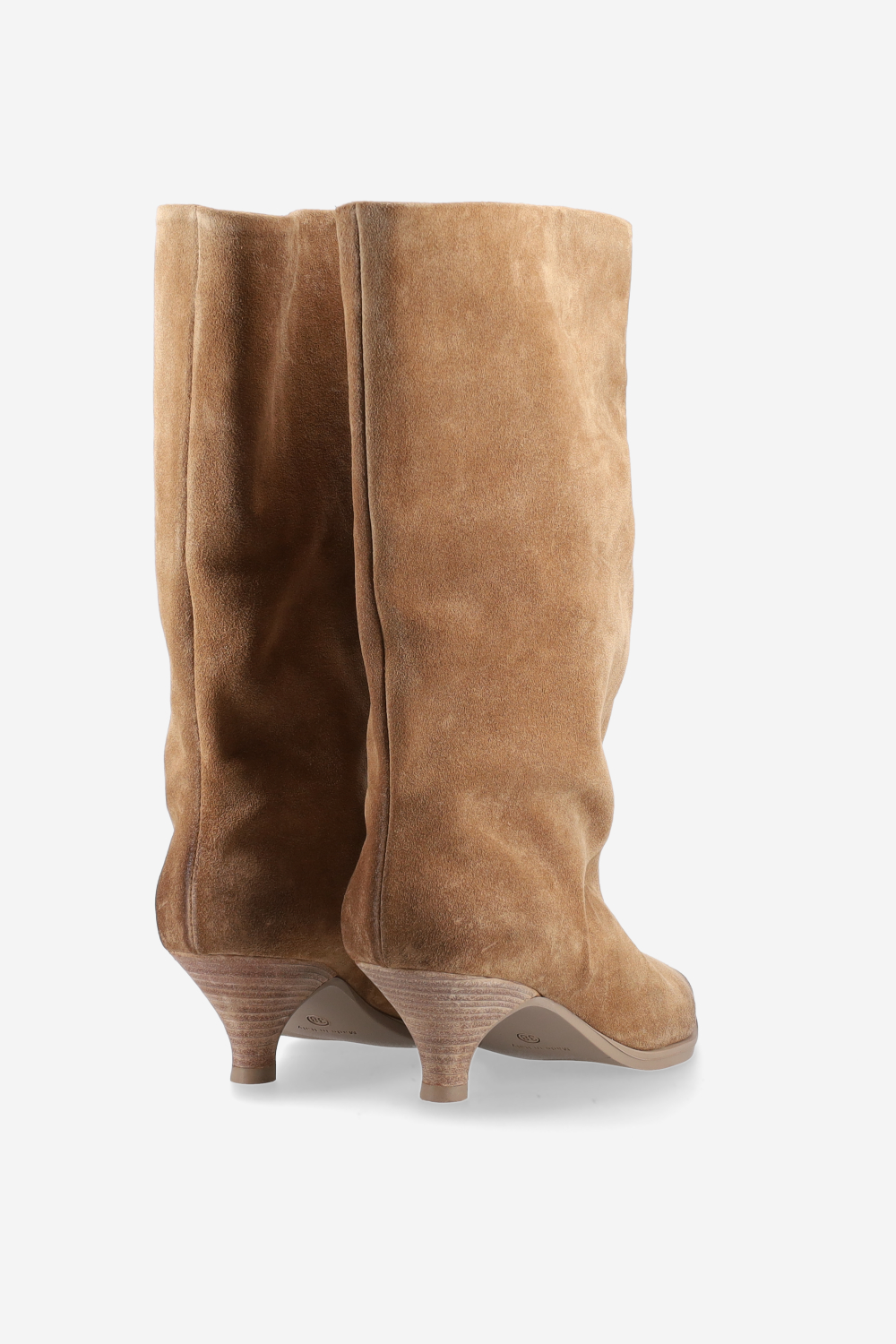 Suede slouch boots