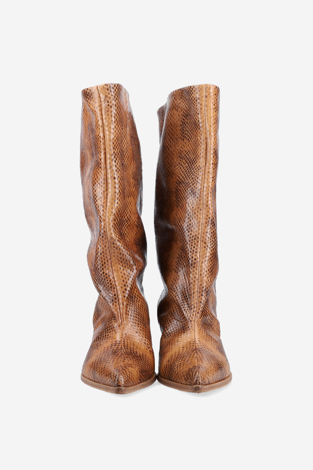 Pitone leather boots