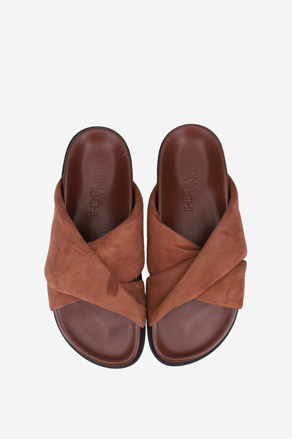 Cross-over suede sandals - Mayke
