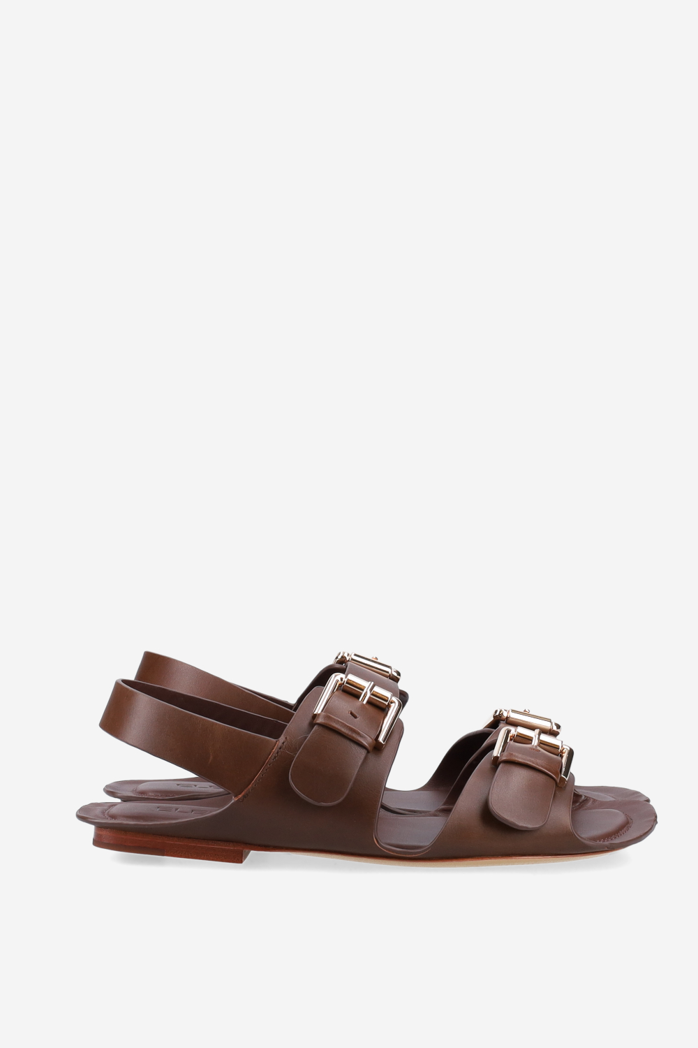 Buckled leather sandals