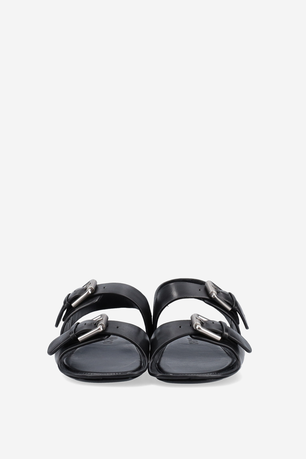 Buckled leather sandals