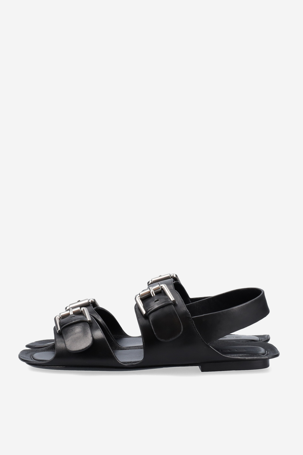 Buckled leather sandals