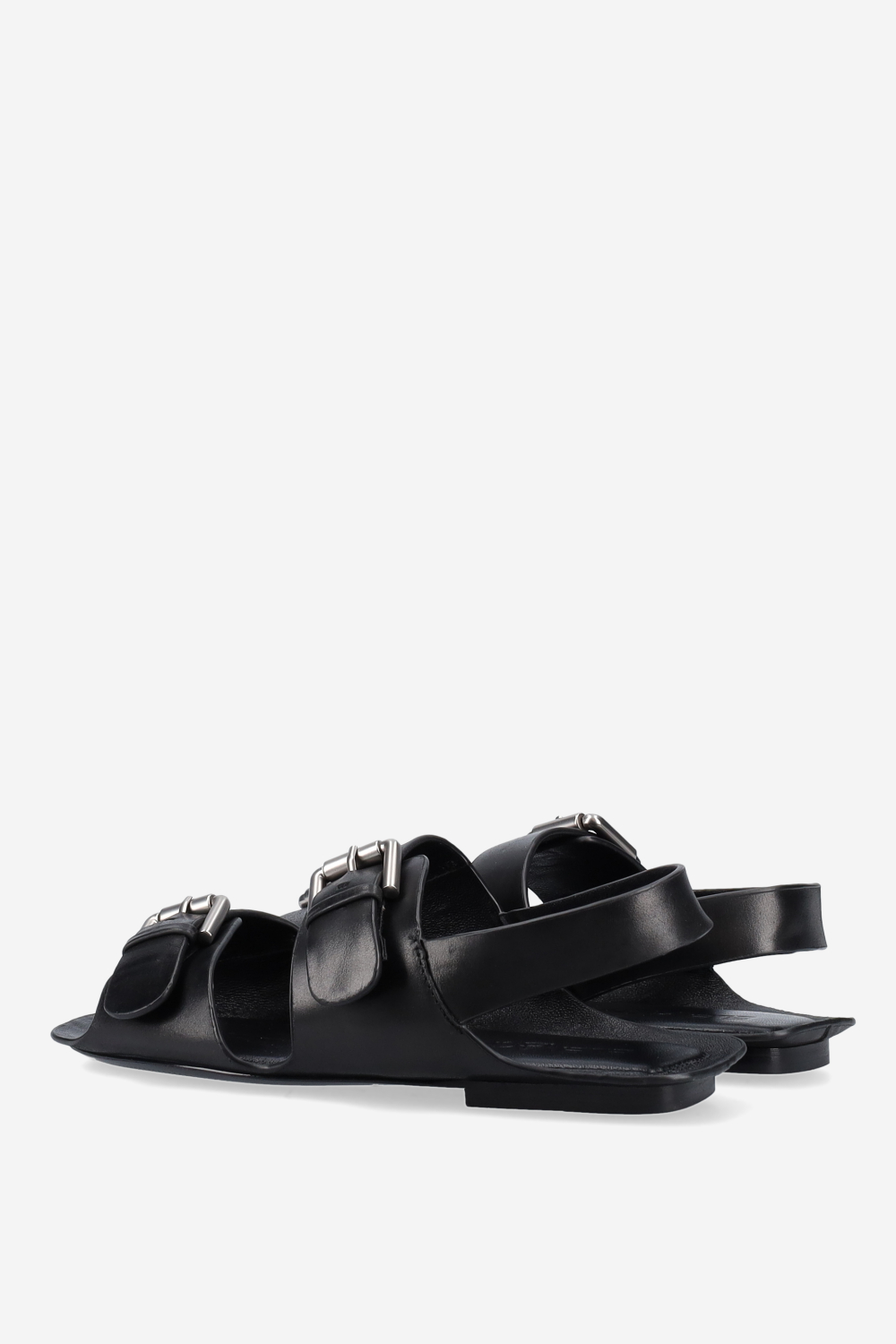 Buckled leather sandals